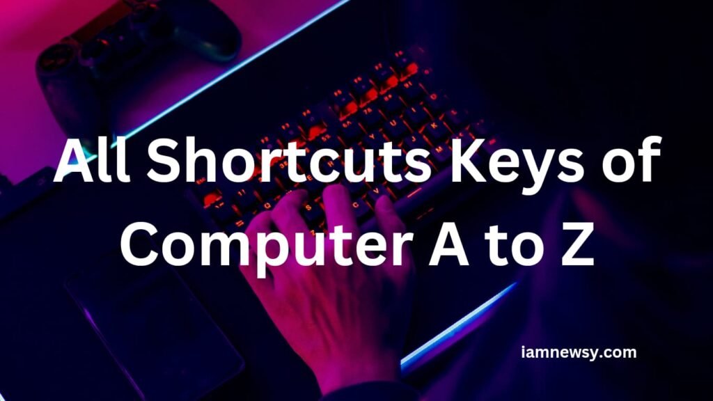 All Shortcut Keys of Computer