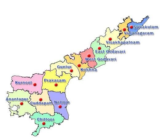 Map of Andra Pradesh | Map of Andra Pradesh