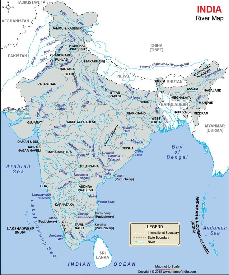 India- River Map