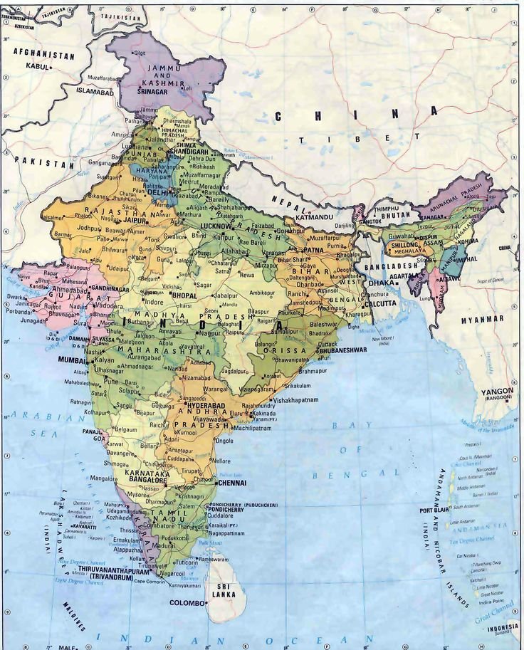 how may states in india | India Map